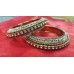 Bangles with White Rhine Stones Studded