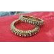 Bangles with White Rhine Stones Studded